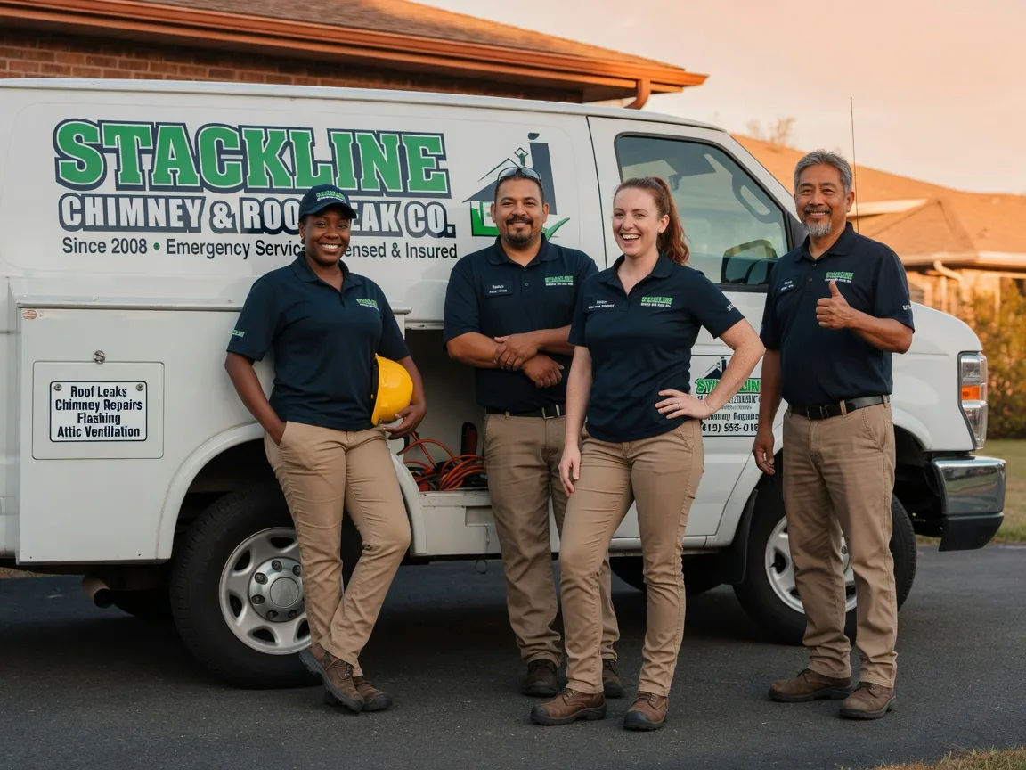 Chimney flashing repair company in Stokes, NC